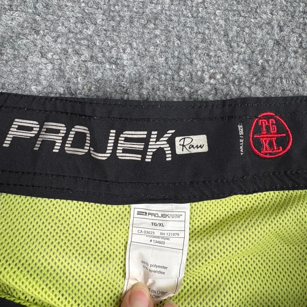 Projek Raw Swim Trunks Mens XL‎ Black Gray Ombre Floral Stripe Board Shorts